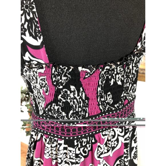 Apt. 9 Women’s Sleeveless Dress Size XL Surplice V-neck Smocked Back Bohemian - Picture 6 of 10